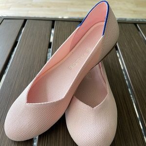 Rothy's "The Flat" Classic Ballet Shoe, Blush, Size 7